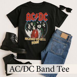 NWT Urban Outfitters AC/DC Highway to Hell Tour Graphic Band Tee Medium